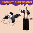 Halloween Zombie Groundbreaker with Posable Arms, Hanging Groundbreaker