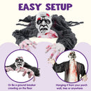 Halloween Zombie Groundbreaker with Posable Arms, Hanging Groundbreaker