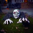 Halloween Zombie Groundbreaker with Posable Arms, Hanging Groundbreaker