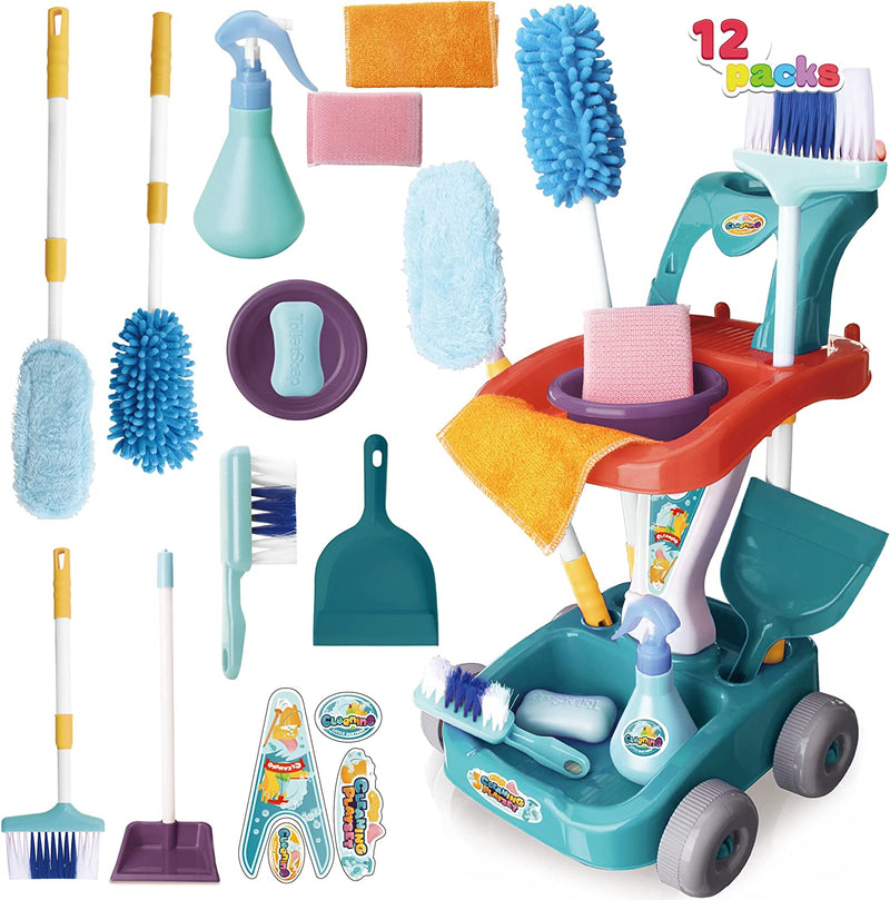 Housekeeping Cart Cleaning Toy Set