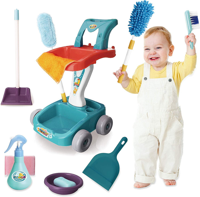 Housekeeping Cart Cleaning Toy Set