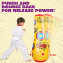 Inflatable Bopper Punching Bag with Bounce-Back Action