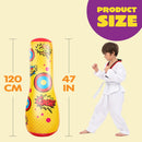 Inflatable Bopper Punching Bag with Bounce-Back Action