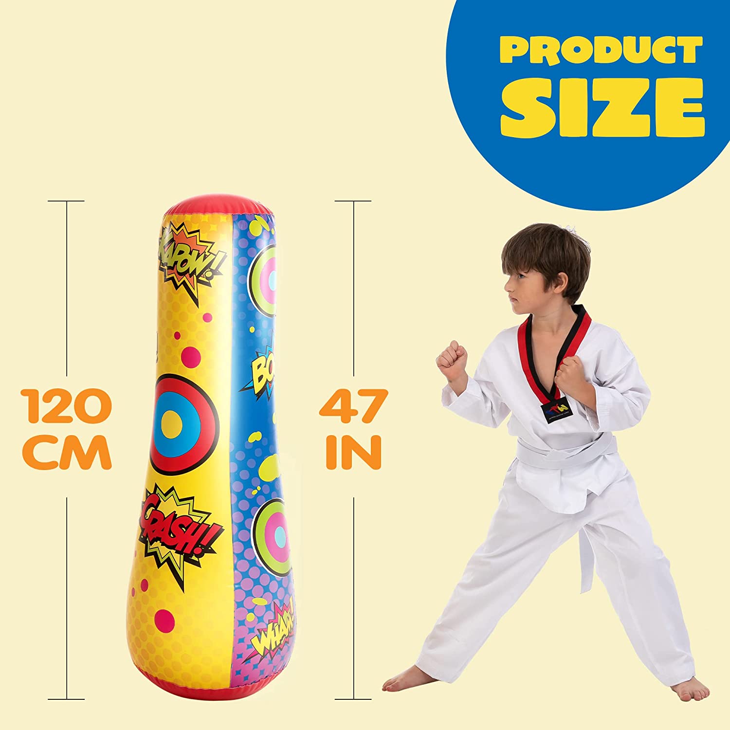 Joyin | Inflatable Bopper Punching Bag With Bounce-back Action (single ...