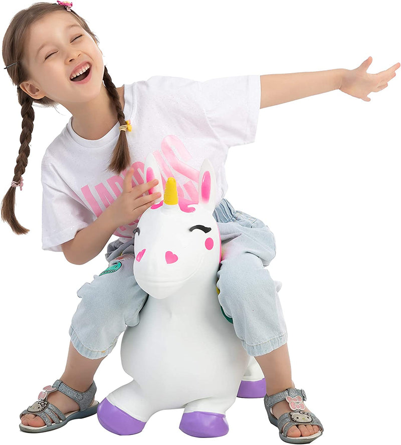 Joyin Bouncy Unicorn Hopper (White)