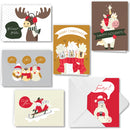 72 Piece Cute Animal Wintertime Greeting Cards
