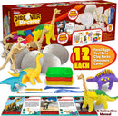 KLEVER KITS - Dig and Clay Skeleton Dinosaur Dig Kit