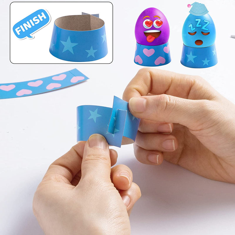 3D Iconic Expression Stickers Series Easter DIY Egg Dye Decorating Kit