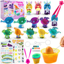 27Pcs DIY Fantasy Animal Series Easter Egg Decorating Kit