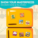 KLEVER KITS - Magnetic Tile Painting Kit, 24 Pcs