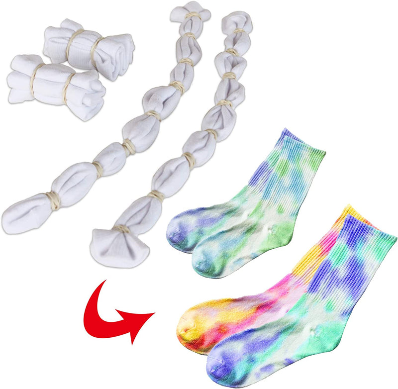 KLEVER KITS - Tie Dye Set with 8 pairs of Socks