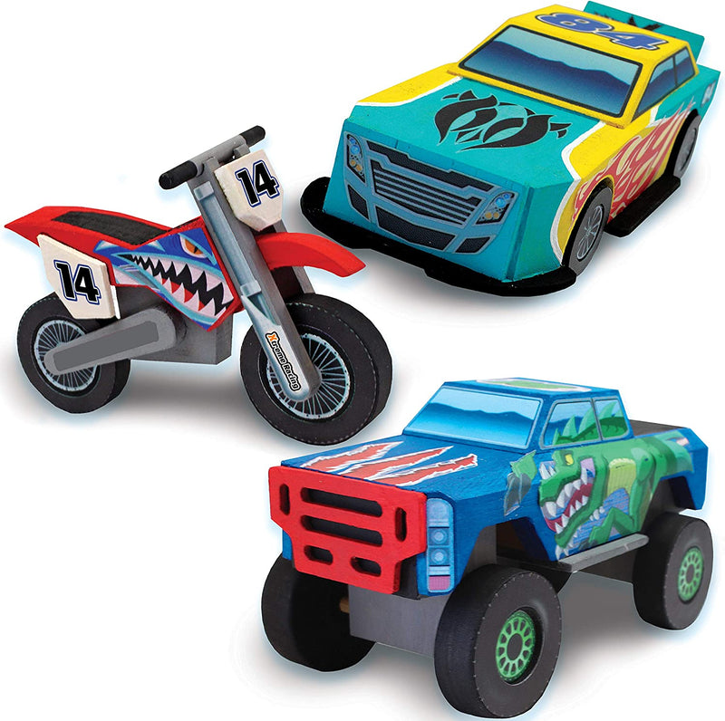 JOYIN Kids Craft Kit Build & Paint Your Own Monster Car Art & Craft Kit DIY Toy