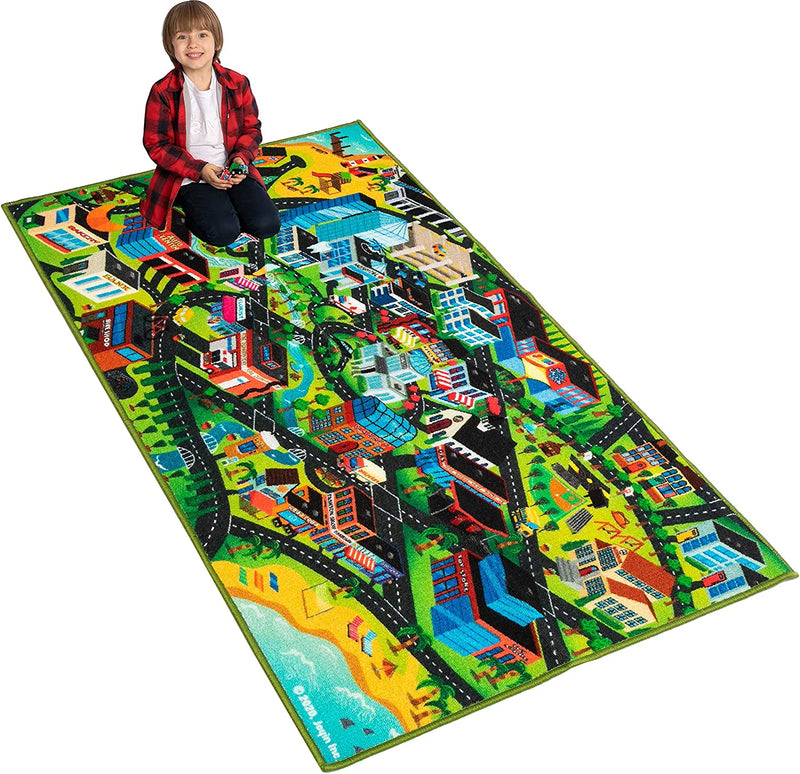 Kids Carpet Play 3D City Life Car Mats