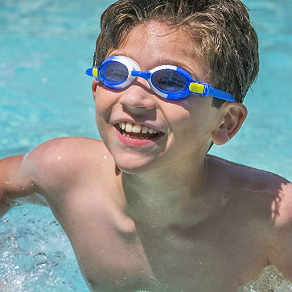 Kids Swim Goggle (Blue & Pink), 2 Pack