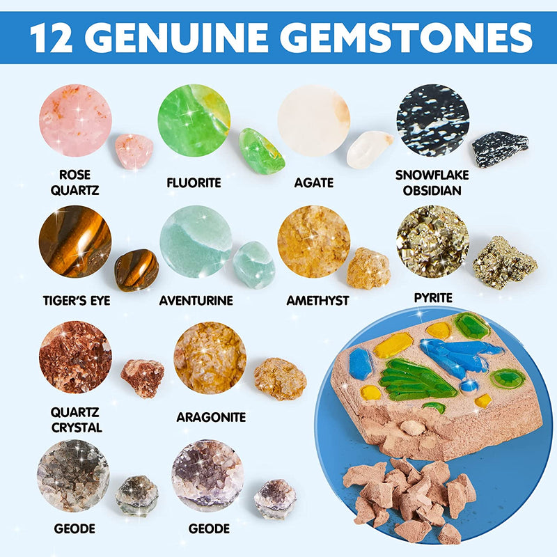 Klever Kits - Fossil And Gemstones Dig Kit