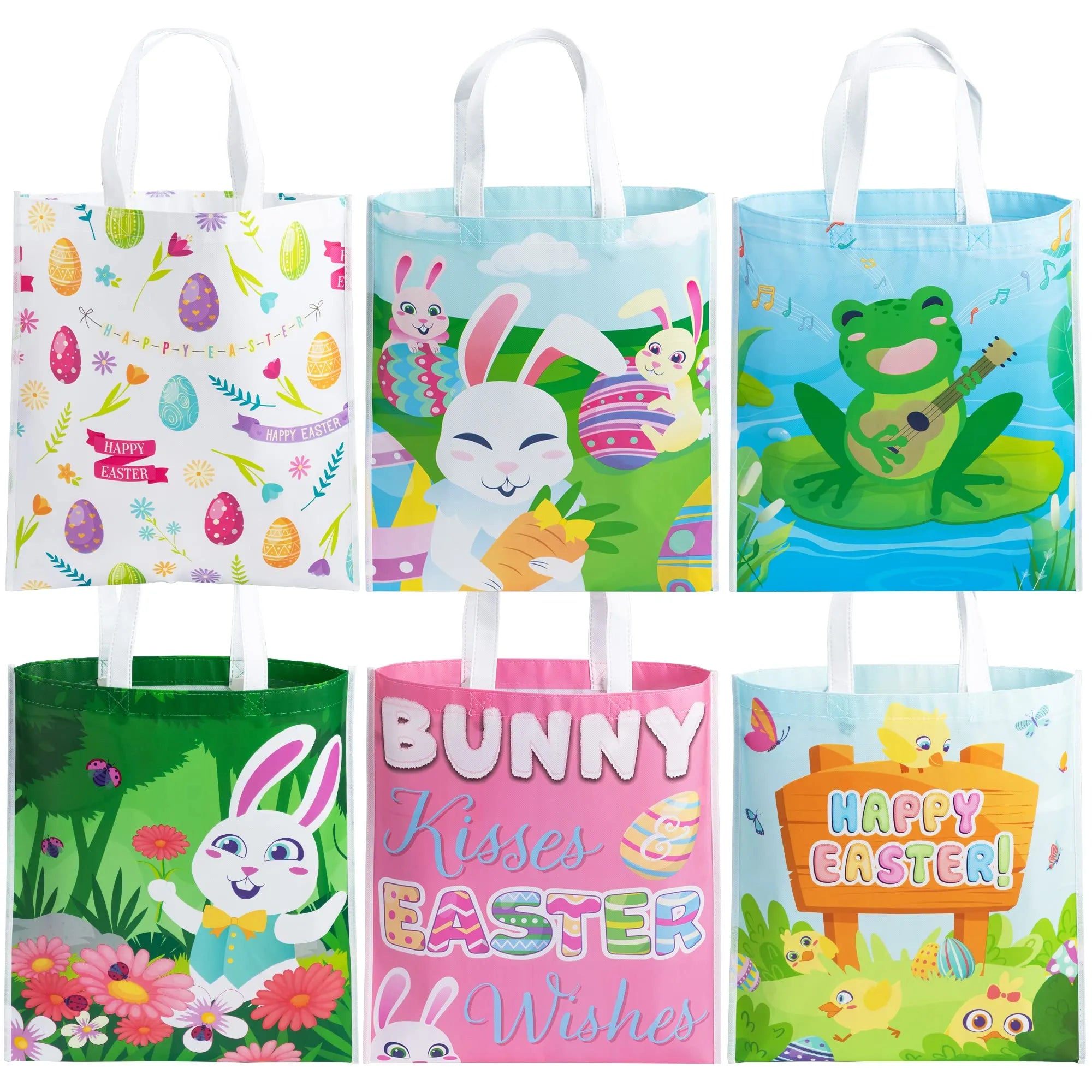 JOYIN | Large Easter Gift Bags, 12 Pcs