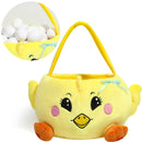 Large Easter Plush Chicken Basket