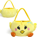 Large Easter Plush Chicken Basket