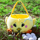 Large Easter Plush Chicken Basket