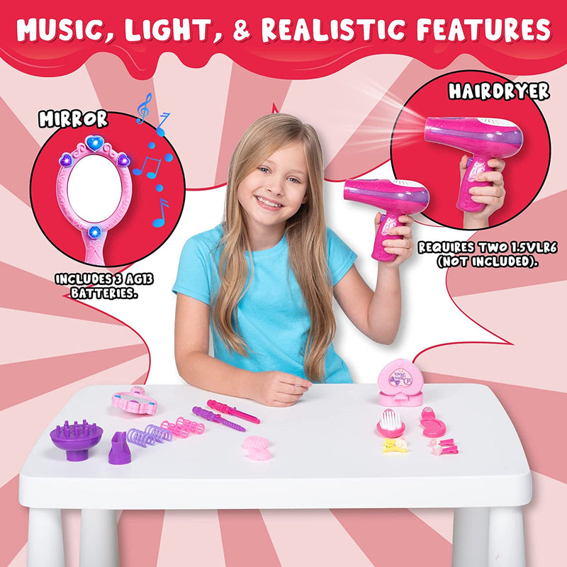 JOYIN Little Girls Beauty Fashion Salon Pretend Play