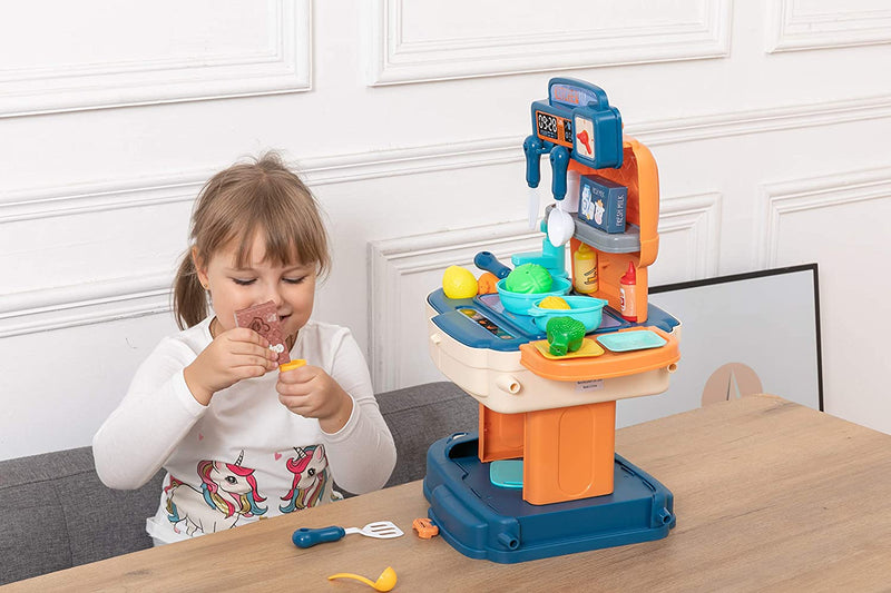 Little Kitchen Pretend Playset with Portable Backpack