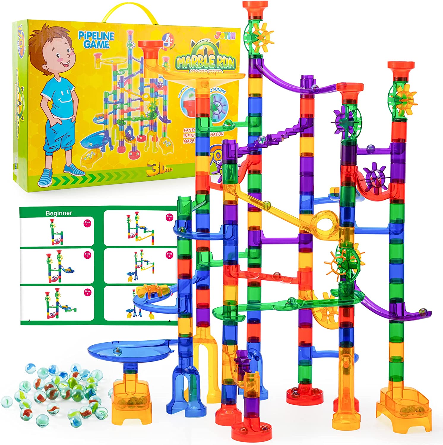 170Pcs Marble Run Premium Toy Set, STEM Educational Building Block Toy
