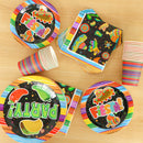 Mexican Themed Black Universe Fiesta Party Supplies Set,82 pcs