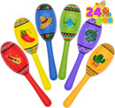 Mini Wooden Fiesta Maracas, 24 Pcs