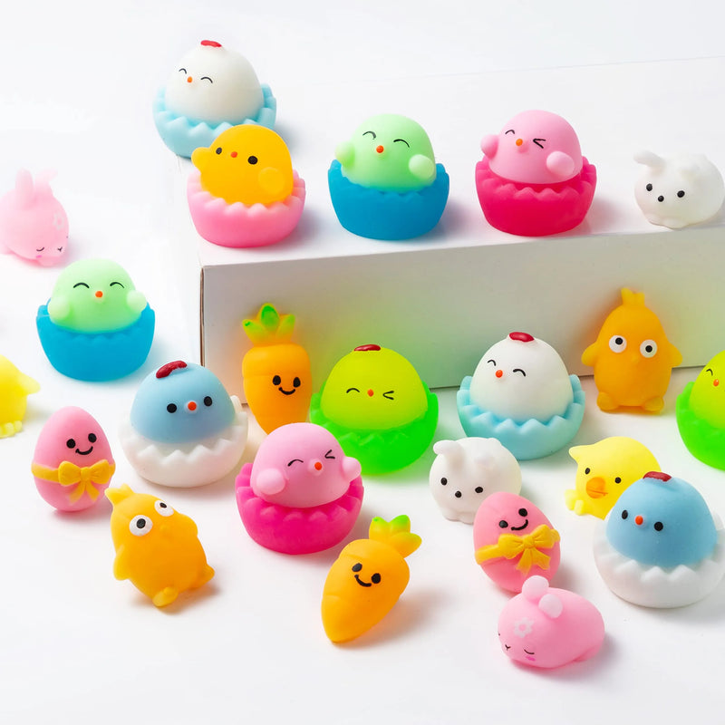 24Pcs Squishy Toys for Easter Party Favors