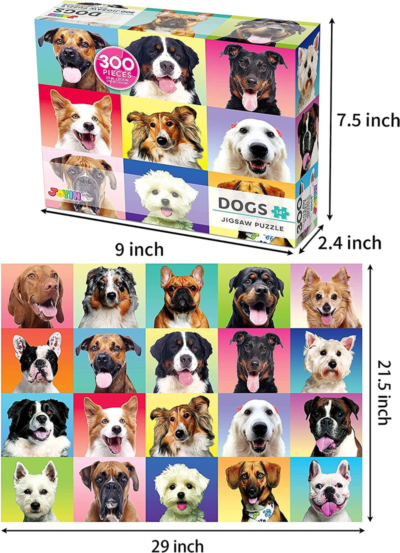 Multicolor Dogs Puzzles, 300 Pcs