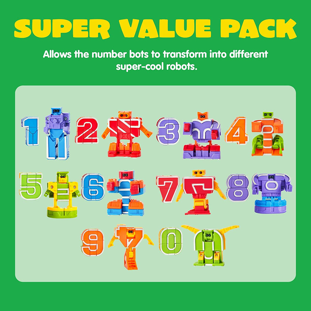10 Pcs Number Bots Educational Toys, Number Bots, Action Figure ...