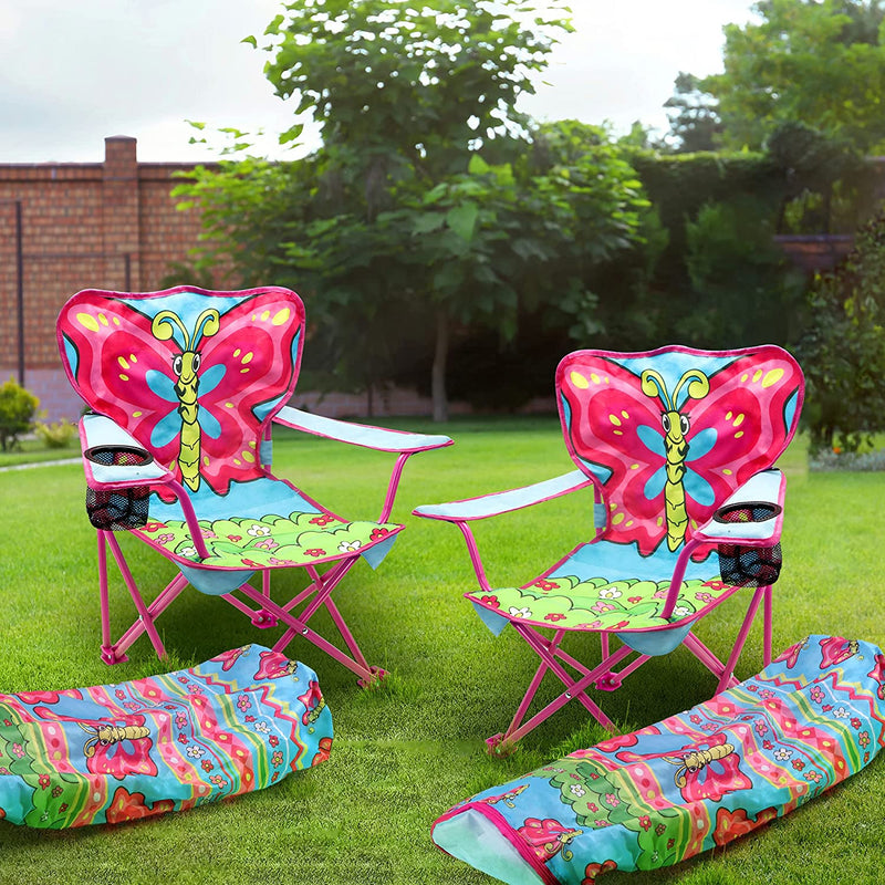 Outdoor Butterfly Picnic Chair for Kids, 2 Pcs