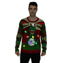 Dinosaur Ugly Sweater with Light Bulbs (Men)
