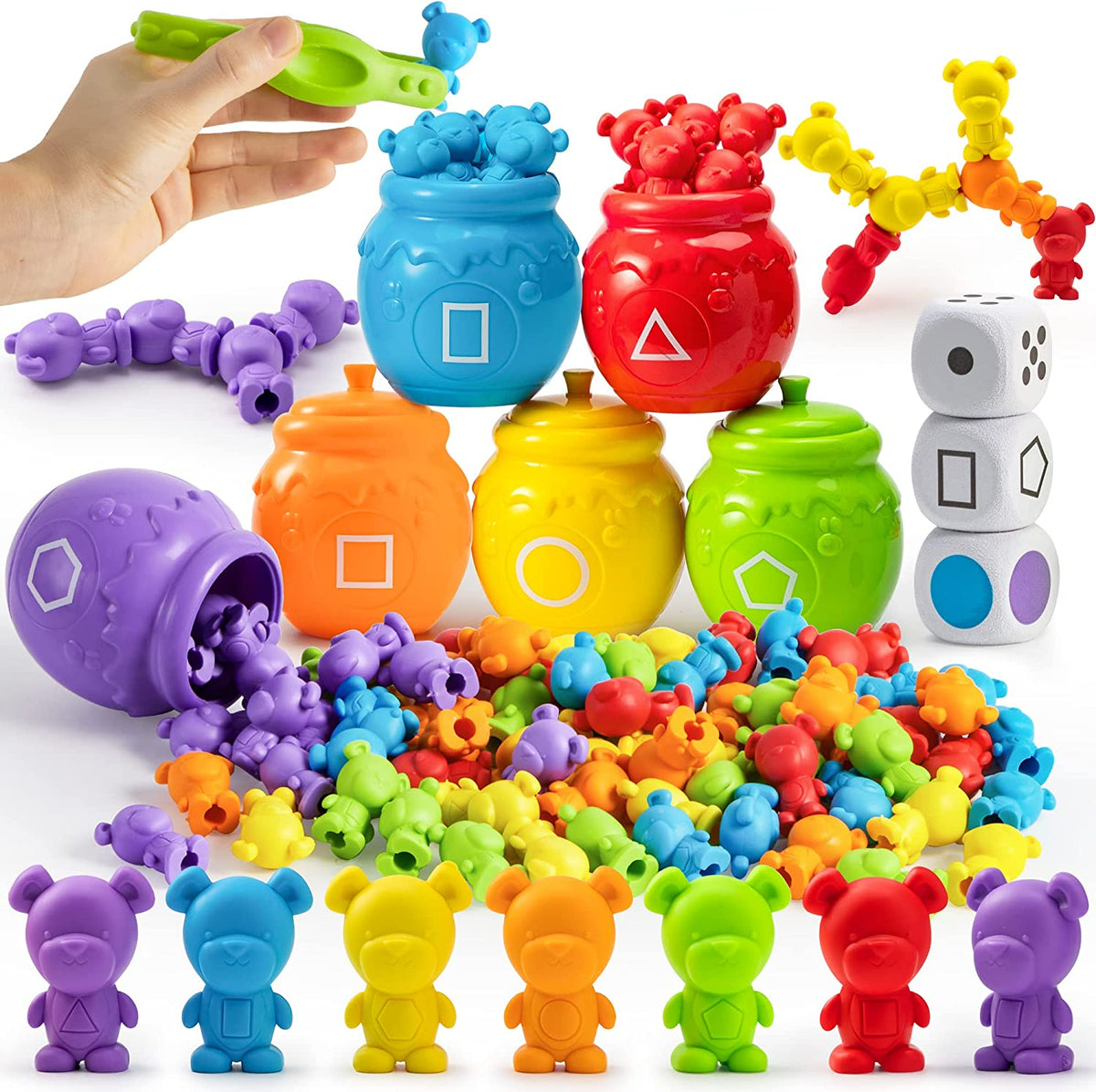 PLAY-ACT Counting and Sorting Bears Toy Set