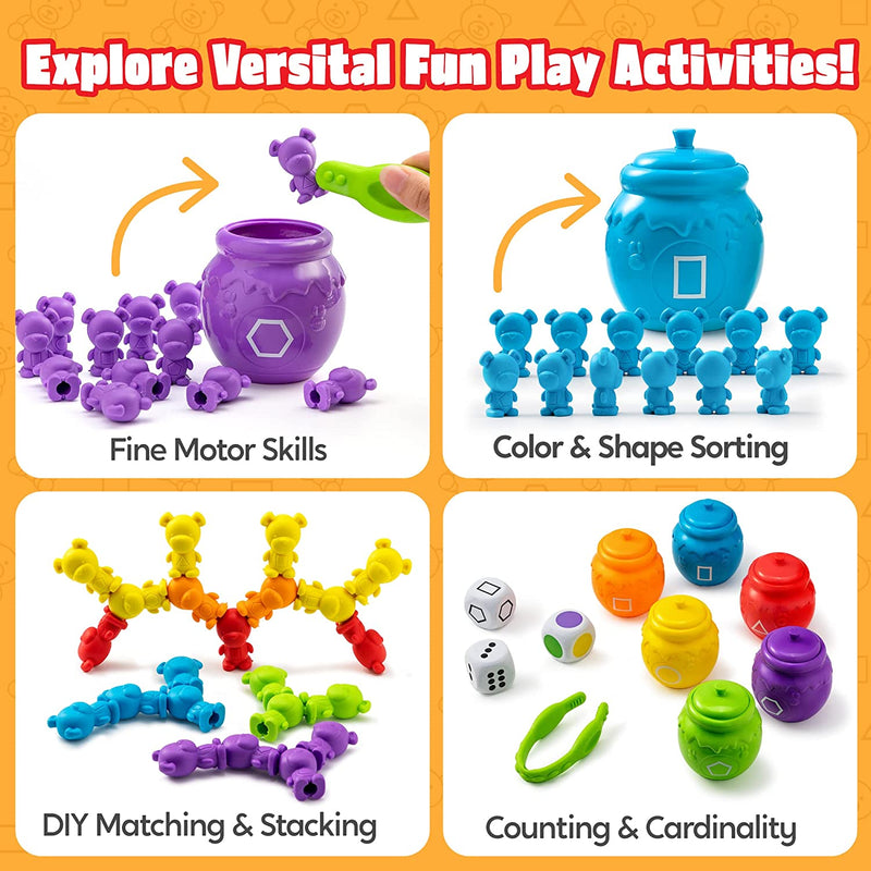 PLAY-ACT Counting and Sorting Bears Toy Set