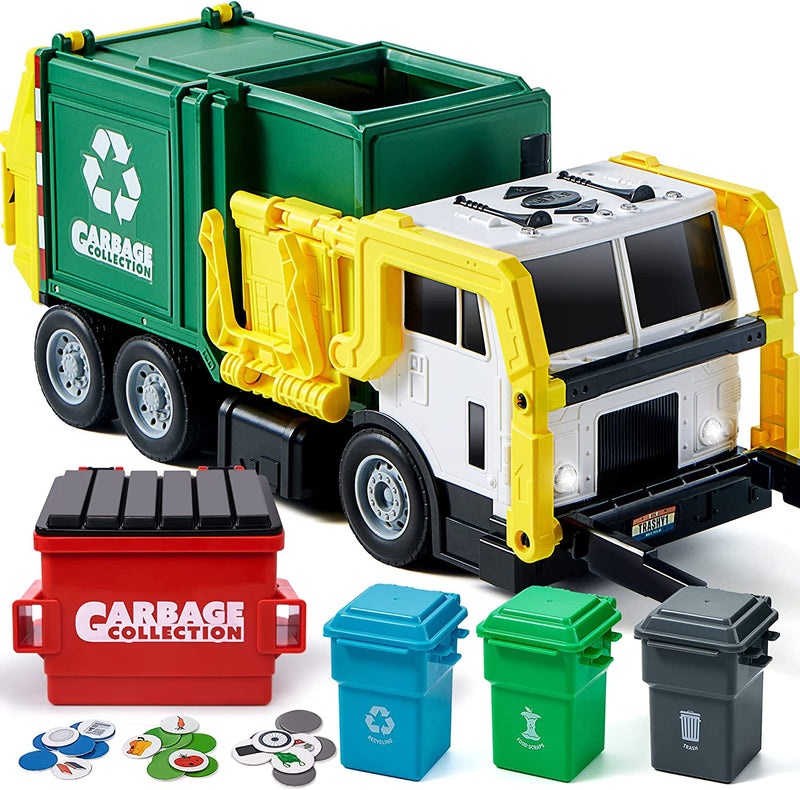 PLAY-ACT Large Garbage Truck Toy