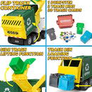 PLAY-ACT Large Garbage Truck Toy