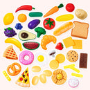 PLAY-ACT Plastic Play Food Toys , 50 Pcs
