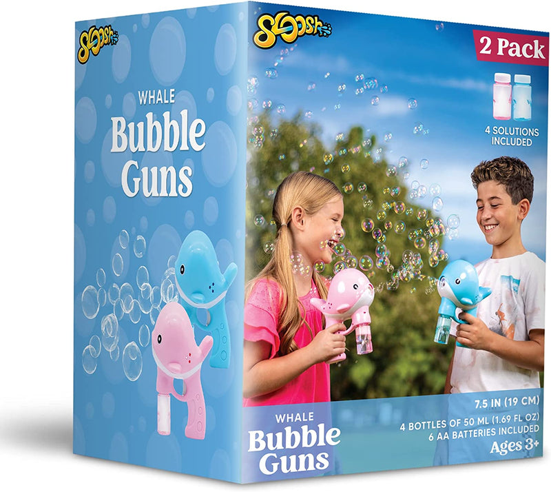 Pink And Whale Automatic Bubble Guns