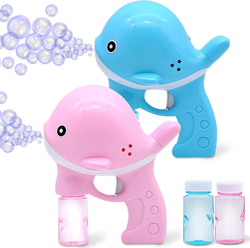 Pink And Whale Automatic Bubble Guns
