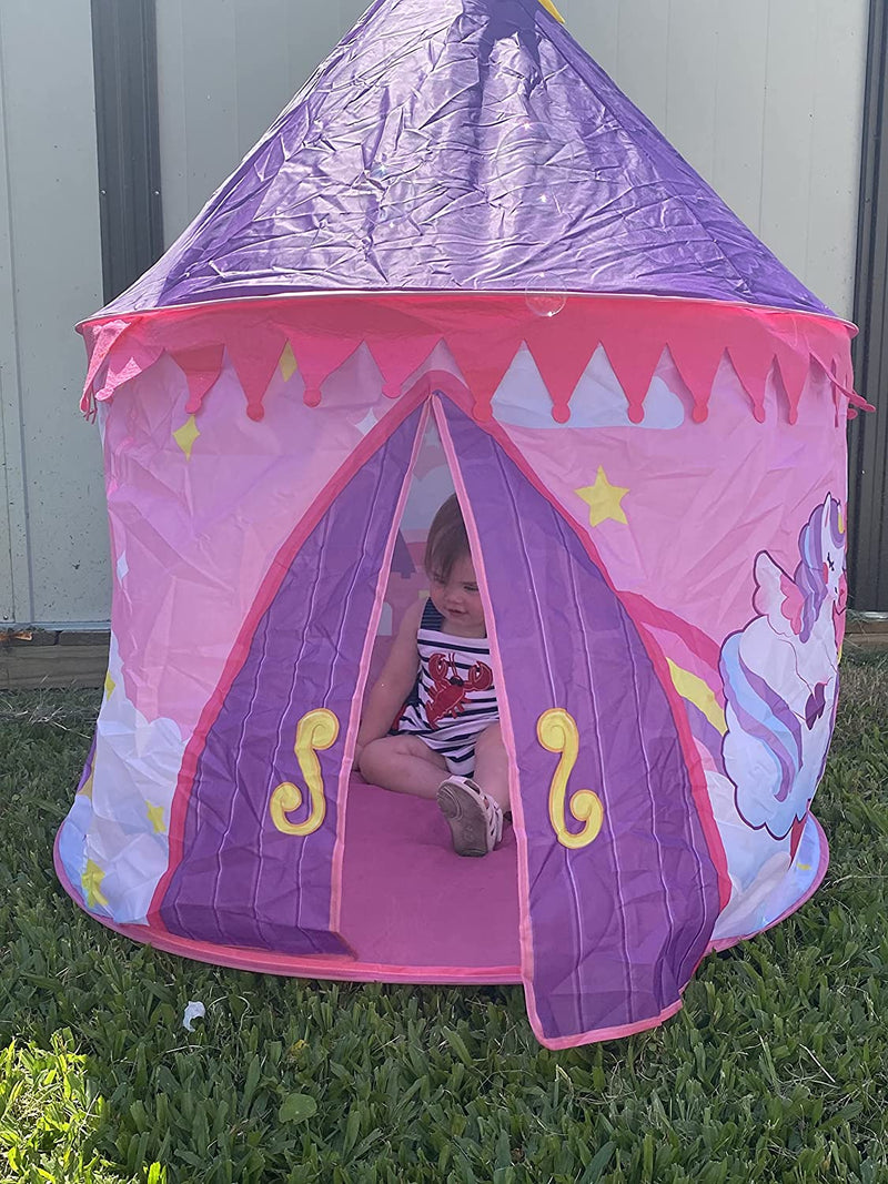 Pink Castle Tent with Crown