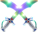 Pirate Light Up Buccaneer Swords With Motion Activated Clanging Sounds, 2pcs