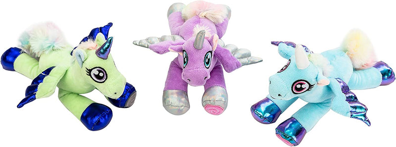 6 Pack Unicorn Castle Plush Toy Set