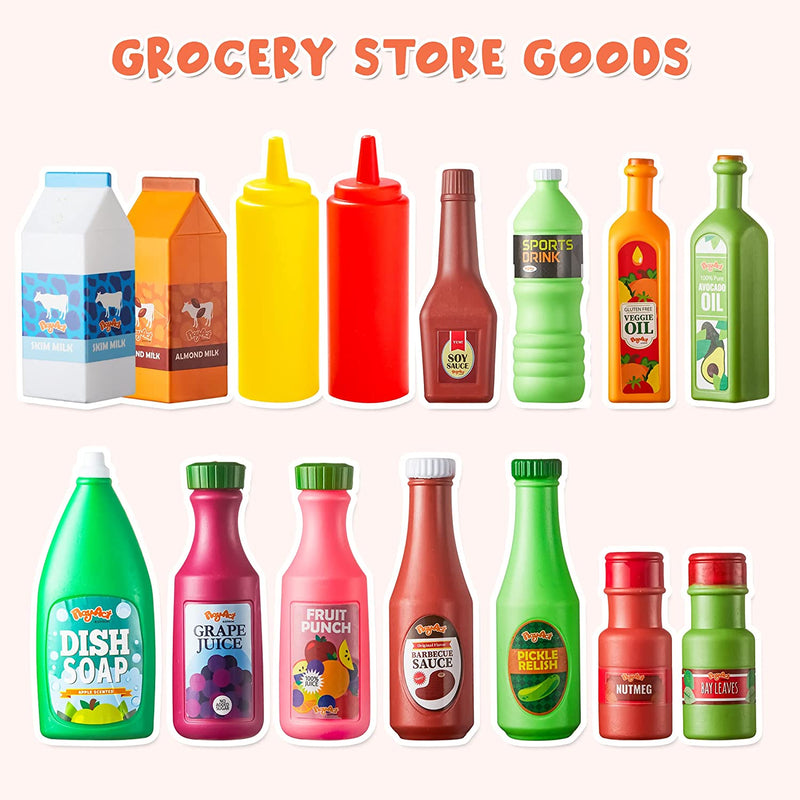 Play Food Grocery Cans, 30 Pcs
