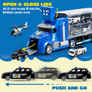 25 in 1 Police Carrier Truck Toys Set