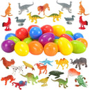 48Pcs Animal Figures Prefilled Easter Eggs