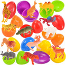48Pcs Animal Figures Prefilled Easter Eggs