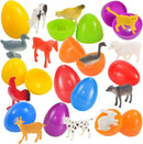 48Pcs Animal Figures Prefilled Easter Eggs