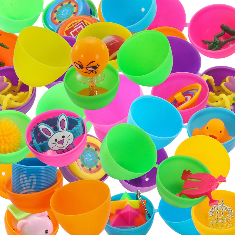 120Pcs Novelty Toys Prefilled Easter Eggs 2.2in
