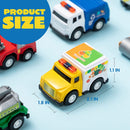 18 Pcs Pull Back City Cars and Trucks Toy